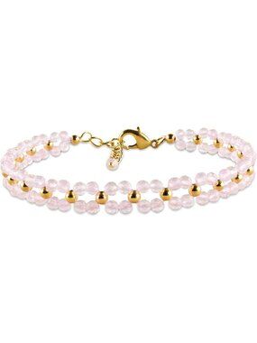 Handmade Birthstone Bracelet for Women - 14K Gold Plated, Dainty Chakra Jewelry